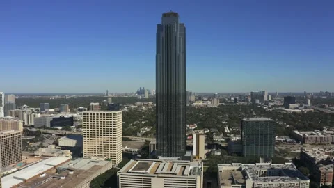 Aerials of Williams Tower in Houston Stock Footage