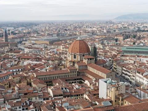 Aerialview of florence Stock Photos
