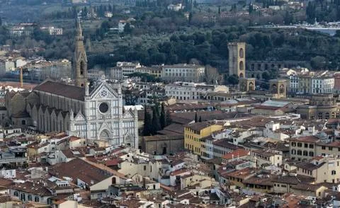 Aerialview of florence Stock Photos