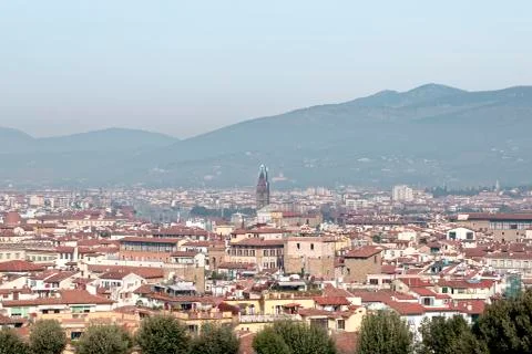Aerialview of florence Stock Photos