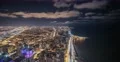 Aeriel view of Lake Michigan, Chicago time lapse 4k or 4k+ Resolution