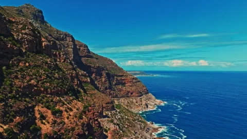 Aeriwl view in Cape Town Stock Footage 283535461