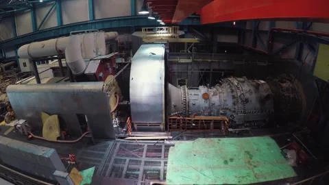Aero engine assembly workshop Stock Footage 234494156