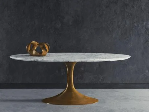 Aero Marble Dining Table 3D Model
