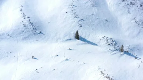 Aero shooting of mountains in winter. Mount Petros. Ukrainian Carpathian Moun Video stock 147388935