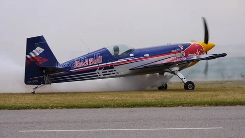 Aerobatic aircraft EXTRA Stock Footage 102026452