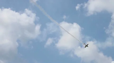 Aerobatic Display Stock Footage 10443343