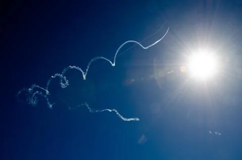Aerobatic display Stock Photos