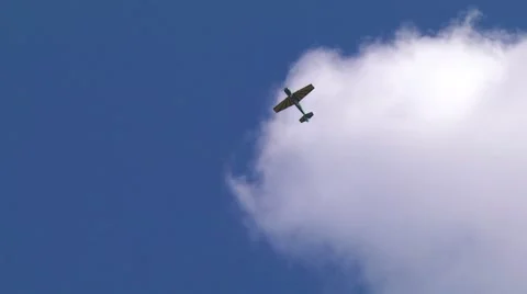 Aerobatic maneuvers Stock Footage 54589961