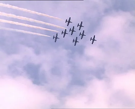 AEROBATIC SHOW formation Video stock 20491319
