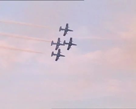 AEROBATIC SHOW performance Stock Footage