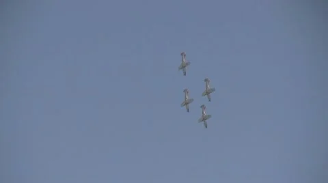 Aerobatics formation Video stock 8979678