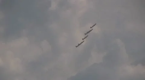Aerobatics formation Stock Footage 8979700