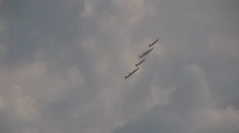 Aerobatics formation Stock Footage 10714518
