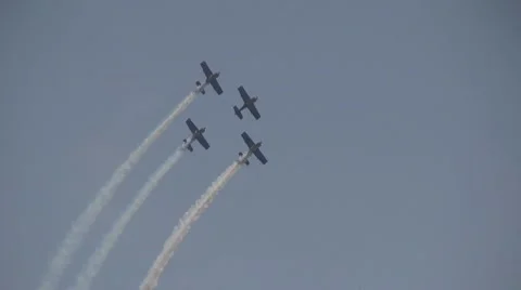Aerobatics formation - NTSC Stock Footage