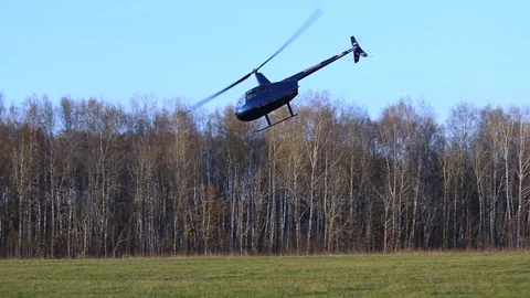 Aerobatics in a helicopter Stock Footage 70858240