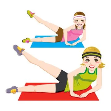 Aerobic Exercise Stock Illustration