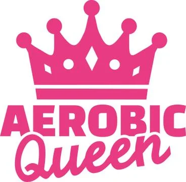 Aerobic queen Stock Illustration
