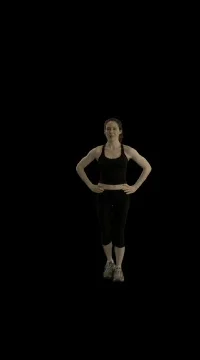 Aerobics Instructor Stock Footage 79483