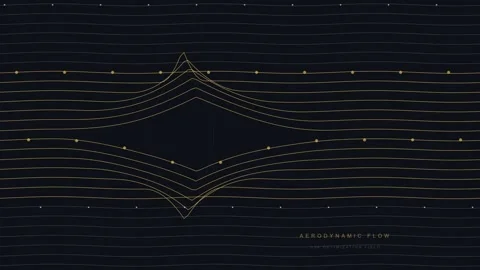 Aerodynamic Flow Field Lines Cycling CFD Visualization Loop 4K 動画素材 335666338
