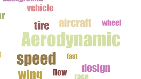 Aerodynamic Tag Cloud Animated Isolated Video stock 103654048