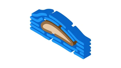 Aerodynamics aeronautical engineer isometric icon animation Stock Footage 327291805