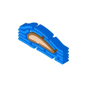Aerodynamics aeronautical engineer isometric icon vector illustration Stock Illustration