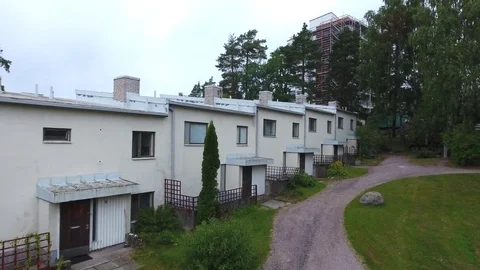 Aerola row house Stock Footage 83423242