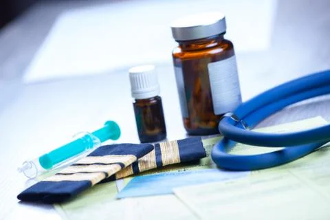 Aeromedical exam Stock Photos