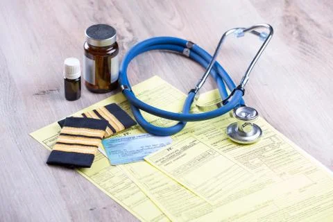 Aeromedical exam Foto stock