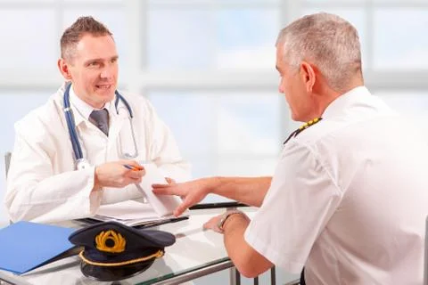 Aeromedical exam Stock Photos