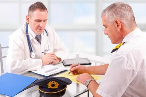Aeromedical exam Stock Photos