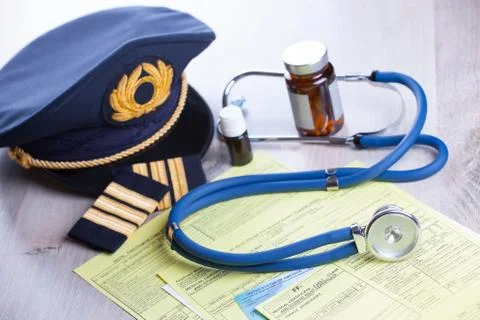 Aeromedical exam Stock Photos