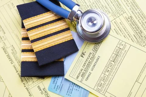 Aeromedical exam Stock Photos
