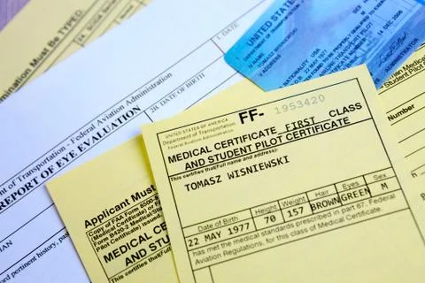 Aeromedical exam Stock Photos