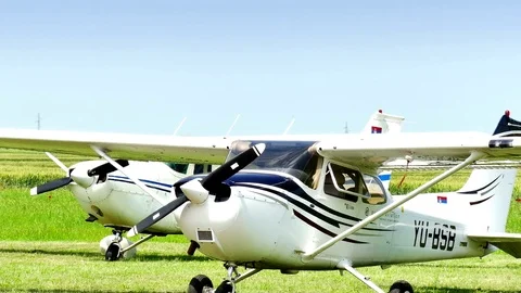 Aeromiting Aircraft Stock-Footage 91574725