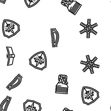 Aeronautical engineer aviation vector seamless pattern Stock Illustration