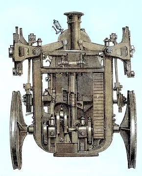 Aeronautical navigation device Appareil de Navigation Aerienne System Kaufmann Stock Illustration