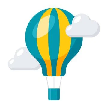 Aeronautics Balloon Icon Stock Illustration