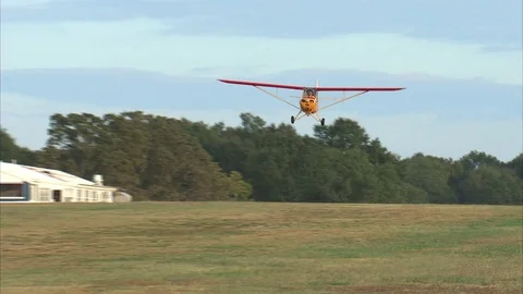 Aeronca Champ Fly By Stock-Footage 79865949