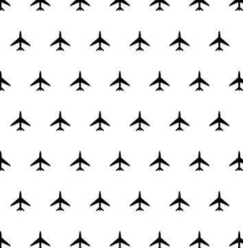 Aeroplane background. seamless plane texture, wallpaper Stock Illustration