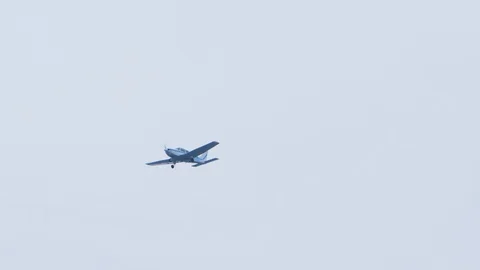 Aeroplane flying in the sky Stock Footage 108896088