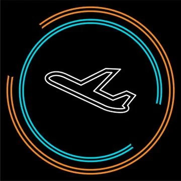 Aeroplane icon - vector airplane Stock Illustration