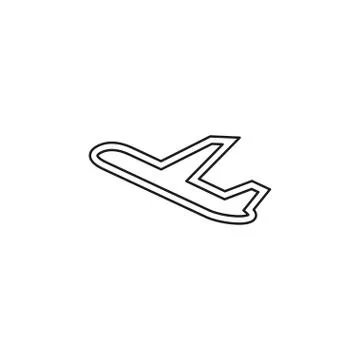 Aeroplane icon - vector airplane Stock Illustration