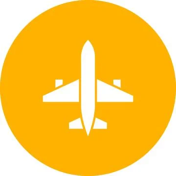 Aeroplane icon vector image. Stock Illustration
