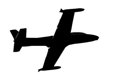 Aeroplane shadow Stock Illustration