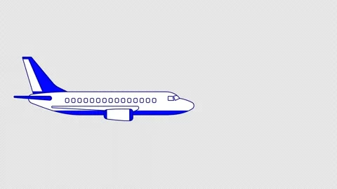 Aeroplane side view Stock Footage 330081769