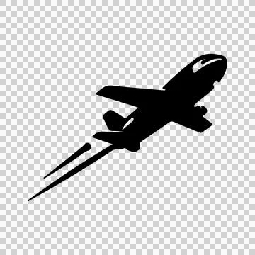 Aeroplane Silhouette vector style 스톡 일러스트