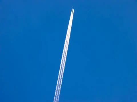 Aeroplane in sky Stock Photos