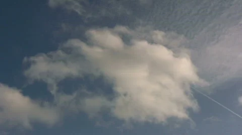 Aeroplane in the sky, timelapse Video stock 547619